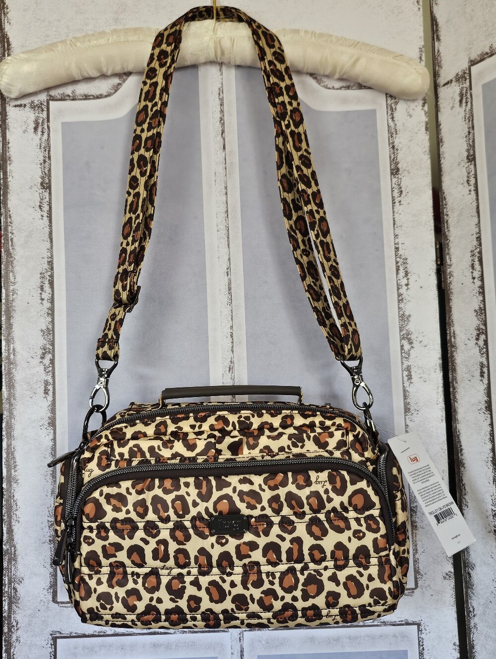 $90 Retail NWT Lug Leopard Trolley Crossbody - Rare, Sold-Out Gem!